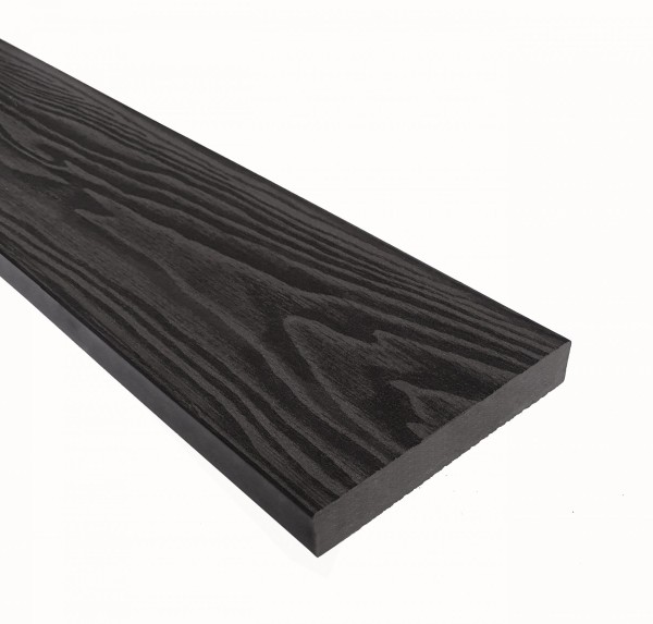 Террасная доска из ДПК Terrapol Смарт 3D Полнотелая без паза Черное дерево купить в Нальчике