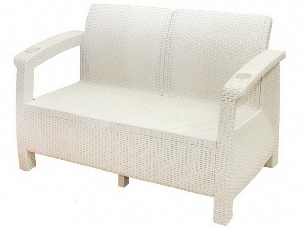 Двухместный диван Yalta Sofa Seаt белый купить в Нальчике