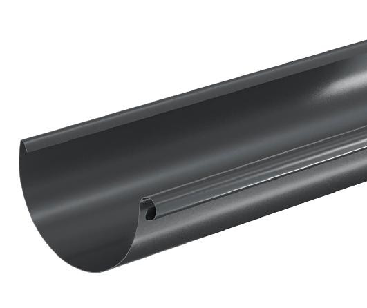 Водосток Aquasistem, система 125x90 - Водосточный желоб 3.00м RAL 7024 Тёмно-серый купить в Нальчике