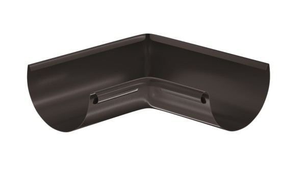 Водосток Aquasistem, система 125x90 - Угол желоба, внутренний 90° RR 32 Тёмно-Коричневый купить в Нальчике