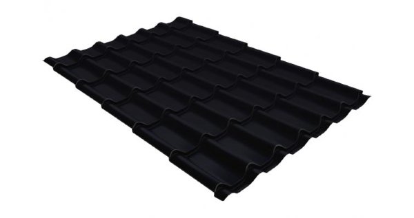 Металлочерепица классик GL 0,5 Velur20 RAL 9005 черный купить в Нальчике
