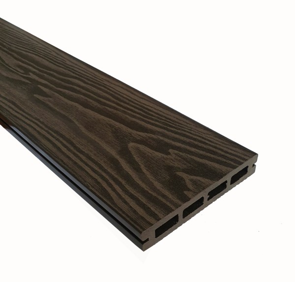 Террасная доска из ДПК Terrapol Смарт 3D Пустотелая с пазом Венге Соренто купить в Нальчике