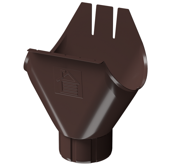 Воронка желоба D125 Döcke STAL PREMIUM Шоколад, (RAL 8019) купить в Нальчике