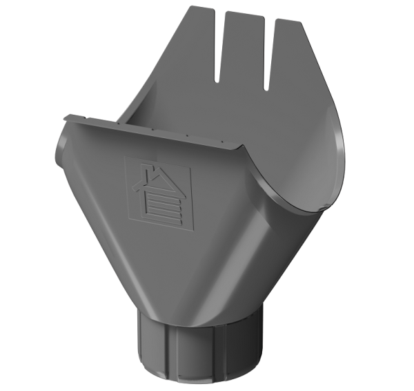 Воронка желоба D125 Döcke STAL PREMIUM Графит, (RAL 7024) купить в Нальчике
