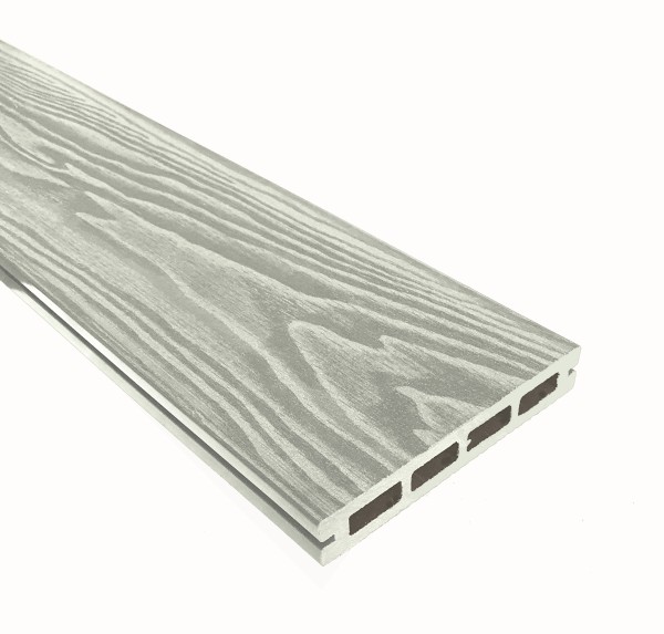 Террасная доска из ДПК Terrapol Смарт 3D Пустотелая с пазом Дуб беленый купить в Нальчике