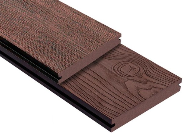 Террасная доска ДПК Outdoor 3D полнотелая STORM/OCEAN BROWN коричневая микс купить в Нальчике