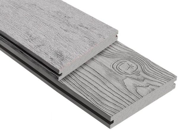 Террасная доска ДПК Outdoor 3D полнотелая STORM/OCEAN GREY серая микс купить в Нальчике