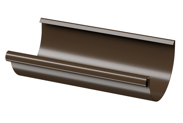 Желоб полукруглый D125 3 м Döcke STAL PREMIUM Каштан, (RAL 8017) купить в Нальчике
