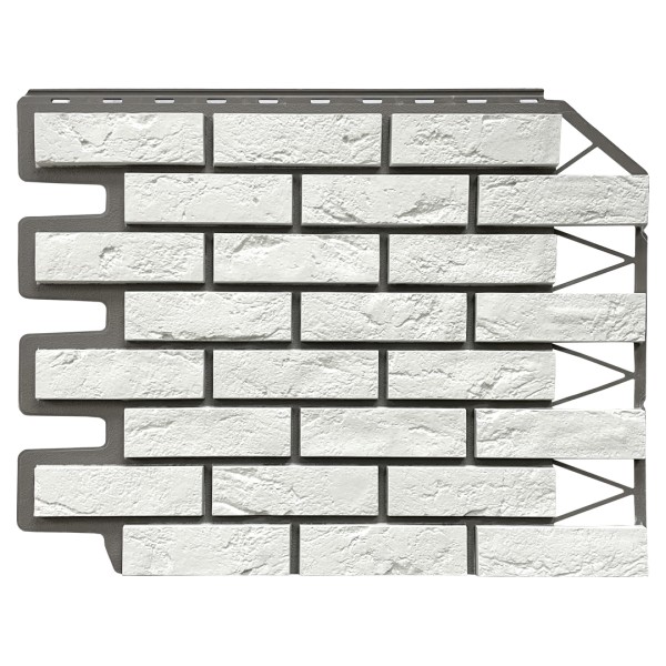 Фасадная панель FineBer, Кирпич Баварский, Белый купить в Нальчике