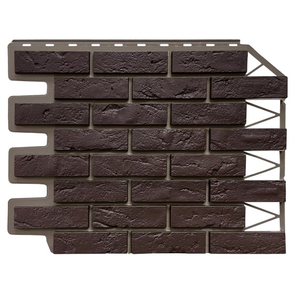 Фасадная панель FineBer, Кирпич Баварский, Темно коричневый купить в Нальчике