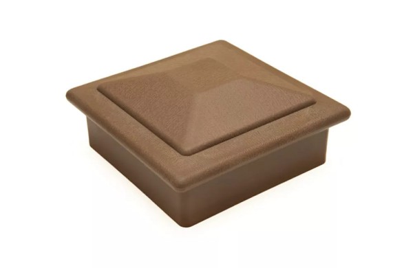 Крышка верхняя ПВХ для столба Deckart 125х125 Шоколад купить в Нальчике