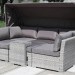 Диван-Трансформер AFINA плетеный из иск. ротанга AFM-320G Grey купить в Нальчике