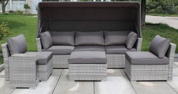 Диван-Трансформер AFINA плетеный из иск. ротанга AFM-320G Grey купить в Нальчике