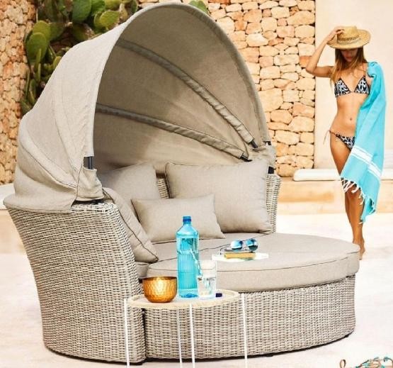 Диван-Трансформер AFINA плетеный из иск. ротанга AFM-325 Beige купить в Нальчике
