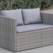 Диван-Трансформер AFINA плетеный из иск. ротанга S330G-W78 Grey купить в Нальчике