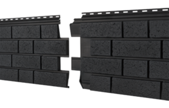 Фасадная панель Ю-пласт Стоун Хаус S-Lock Клинкер Нордик Графитовый купить в Нальчике