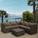 Комплект мебели AFINA плетеной из иск. ротанга YR825A Brown/Beige купить в Нальчике