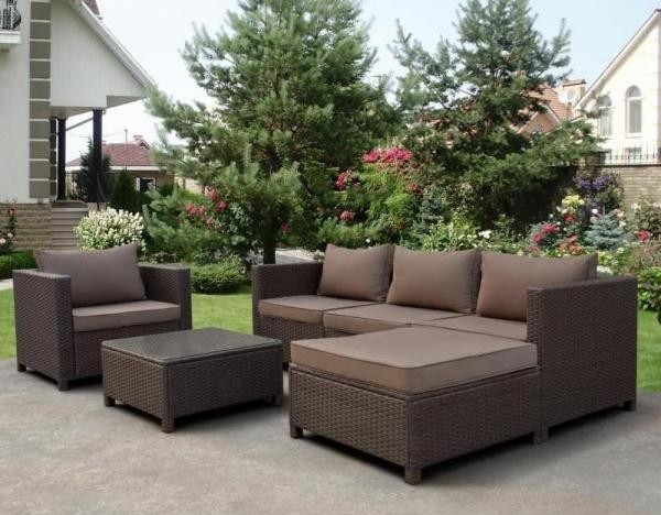Комплект мебели AFINA плетеной из иск. ротанга YR821A Brown/Beige купить в Нальчике