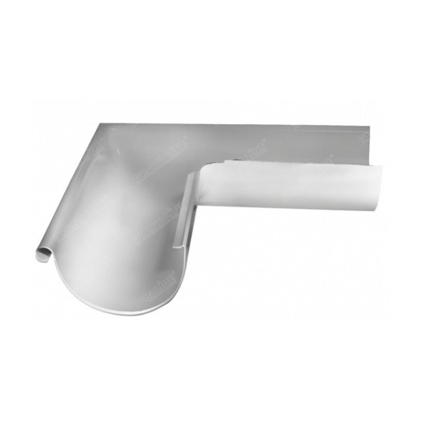 Водосток Grand Line 150x100 – Угол наружный 90° RAL 9003 купить в Нальчике