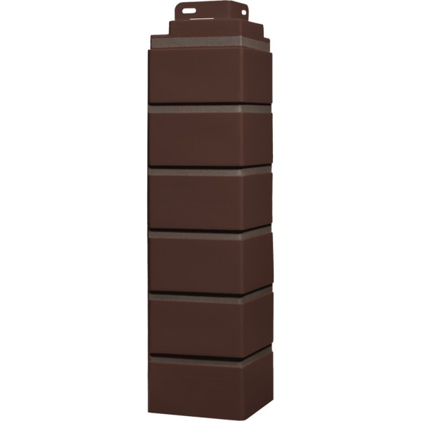 Угол Фасайдинг Серия «Кирпич клинкерный» Жженный купить в Нальчике