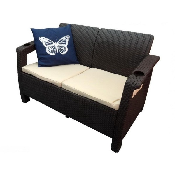 Двухместный диван Yalta Sofa Seаt венге купить в Нальчике