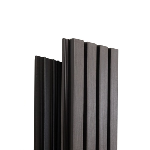Фасадная доска Ecodecking Техно реечная 200х26х3000 Графит купить в Нальчике