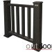Ограждение из ДПК Outdoor Классик 3D STORM чёрный купить в Нальчике