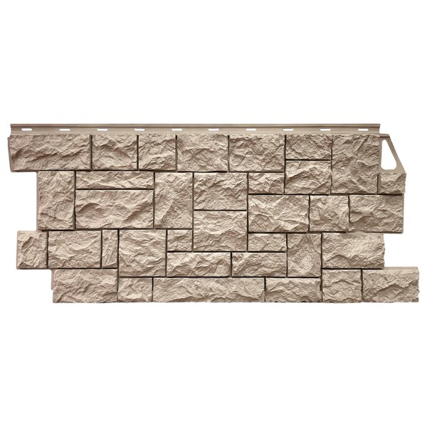 Фасадная панель FineBer, Камень Дикий, Песочный купить в Нальчике