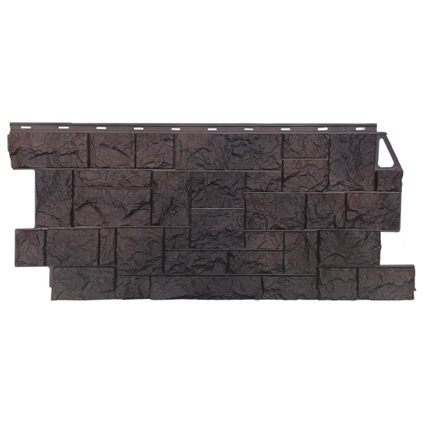 Фасадная панель FineBer, Камень Дикий, Коричневый купить в Нальчике