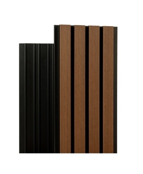 Фасадная реечная панель Ecodecking Скай коэкструзия 200х20х3000 Тик купить в Нальчике