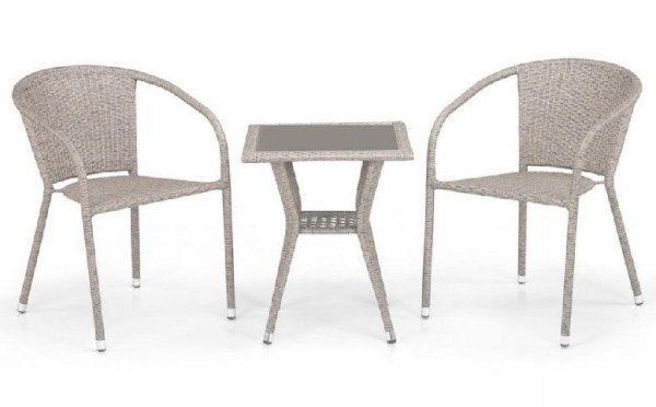 Комплект плетеной мебели AFINA из иск. ротанга T25C/Y137C-W85 Latte 2Pcs купить в Нальчике
