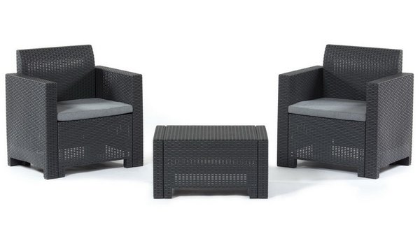 Комплект мебели Set Nebraska Terrace (2 кресла и кофейный столик) Венге купить в Нальчике