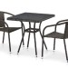 Комплект плетеной мебели AFINA из иск. ротанга T282BNT/Y137C-W53 Brown 2Pcs купить в Нальчике