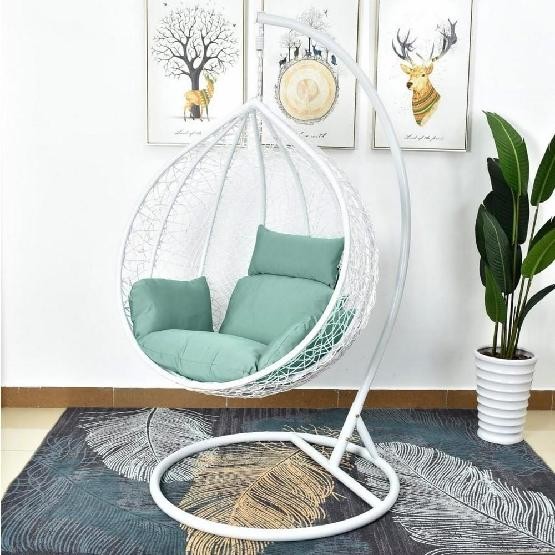 Кресло Подвесное из искусственного ротанга AFM-168A-L White/Green купить в Нальчике