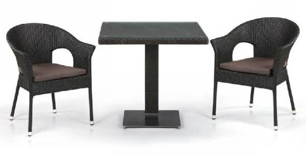 Комплект плетеной мебели AFINA из иск. ротанга T605SWT/Y79A-W53 Brown 2Pcs купить в Нальчике