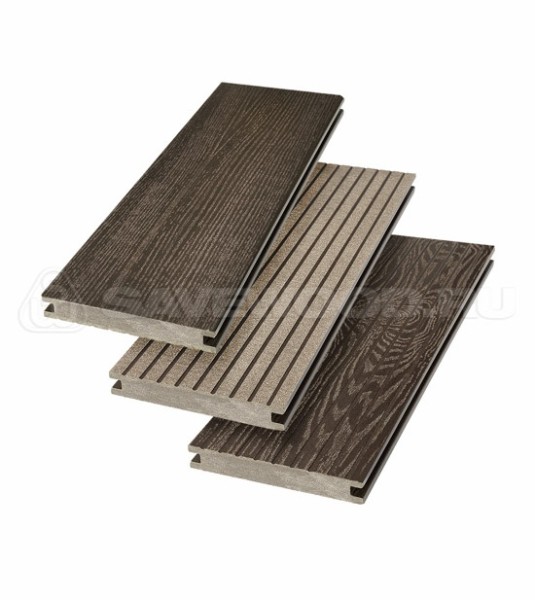 Террасная доска SW Fraxinus (R) полнотелая «SaveWood» Темно-коричневый купить в Нальчике