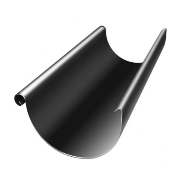 Водосток Grand Line 125x90 – Желоб 3м RAL 9005 купить в Нальчике