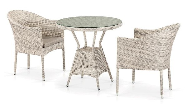 Комплект плетеной мебели AFINA из иск. ротанга T705ANT/Y350-W85 Latte 2Pcs купить в Нальчике