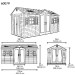 Сарай пластиковый LifeTime 15x8 DD купить в Нальчике