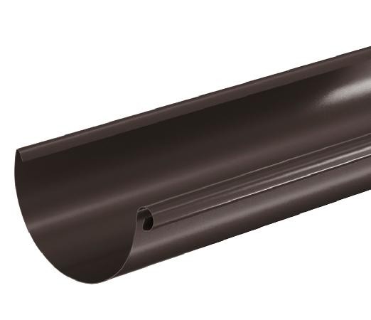 Водосток Aquasistem, система 150/100 - Водосточный желоб 3.00м RR 32 Тёмно Коричневый купить в Нальчике