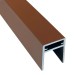 П-профиль Алюминиевый EasyDecking 35x25 Коричневый купить в Нальчике