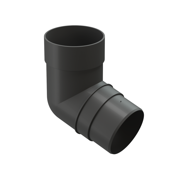 Колено 72˚ для водосточной трубы Docke Premium Графит купить в Нальчике