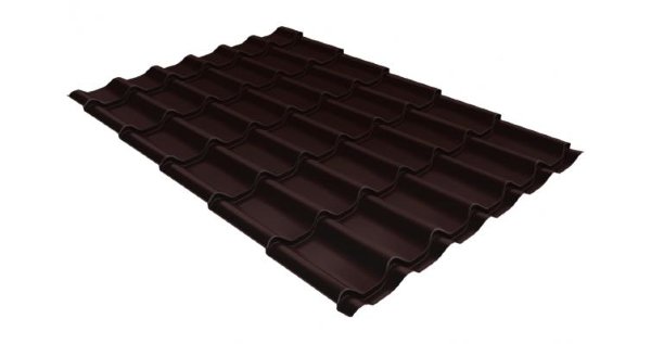 Металлочерепица классик 0,5 Satin RAL 8017 шоколад купить в Нальчике