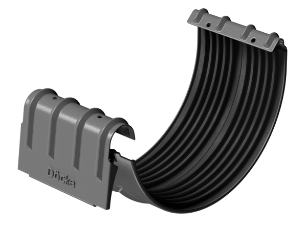 Соединитель желобов D125 Döcke STAL PREMIUM Графит, (RAL 7024) купить в Нальчике