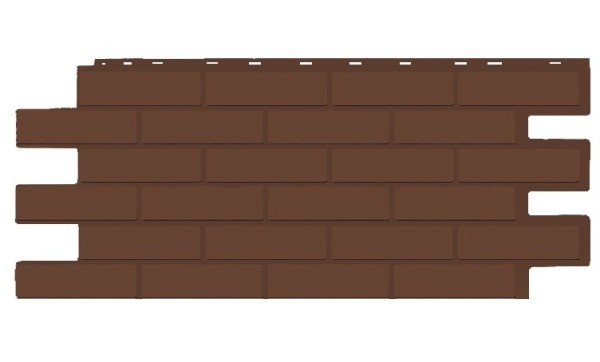 Фасадная панель T-Siding Кирпич Модерн Эко Браун купить в Нальчике