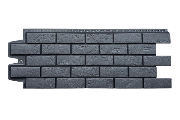 ФП Grand Line состаренный кирпич премиум Графит (шов RAL 9005) купить в Нальчике