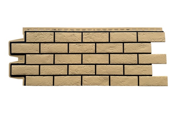 ФП Grand Line состаренный кирпич премиум Песочный (шов RAL 9005) купить в Нальчике