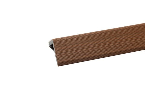 Уголок торцевой Ecodecking Скай коэкструзия 45х45х3000 Тик купить в Нальчике