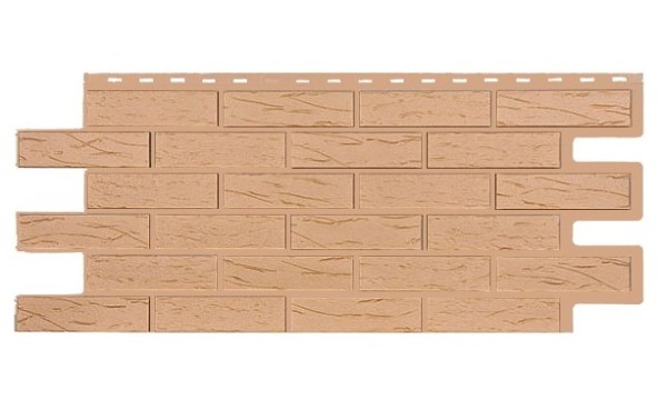 Фасадная панель T-Siding Кирпич Саман Эко Крем купить в Нальчике